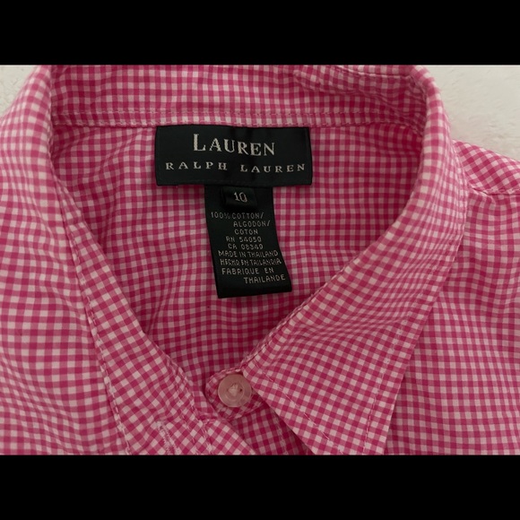 New vintage Ralph Lauren midriff tie top womens 10 - Picture 3 of 3